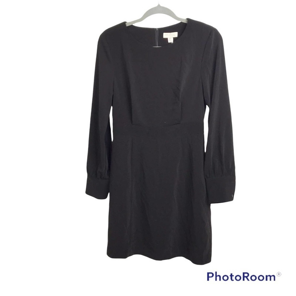 See U Soon solid black long sleeve little black dress size S NWT